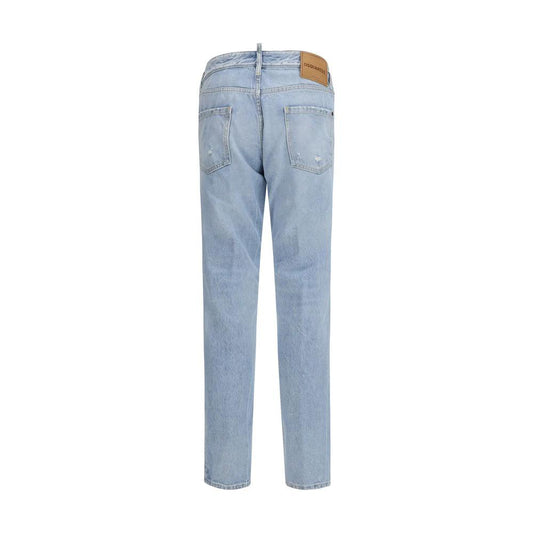 Dsquared² Blaue Baumwoll-Jeans mit geradem Bein by Dsquared²