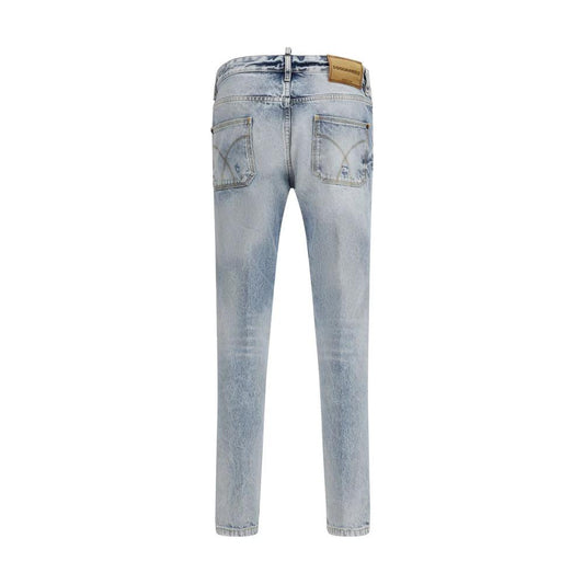 Dsquared² Blaue Baumwoll-Jeans mit geradem Bein by Dsquared²