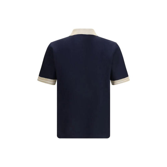 Ferragamo Blaues Baumwoll-Poloshirt by Ferragamo