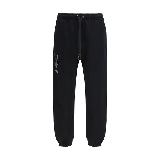 Off-White Schwarze Baumwoll-Jogginghose (Trainingshose) by Off-White