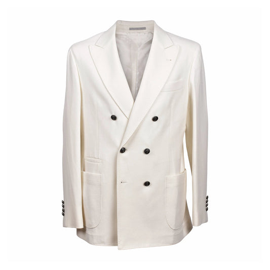 Brunello Cucinelli Weißer Wollblazer by Brunello Cucinelli