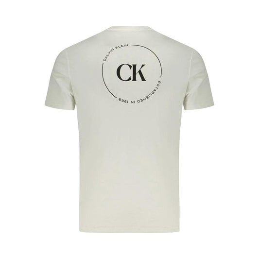 Calvin Klein Bianco Baumwoll-T-Shirt für Herren by Calvin Klein