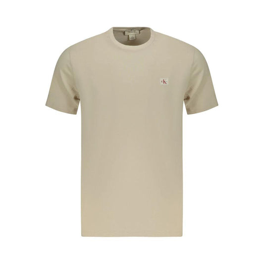 Calvin Klein Beige Baumwoll-T-Shirt für Herren by Calvin Klein