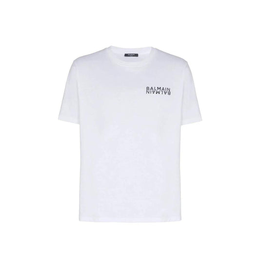 Balmain Weißes Baumwoll-T-Shirt by Balmain