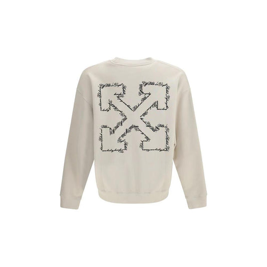 Off-White Beige Cotton Sweatshirt by Off-White