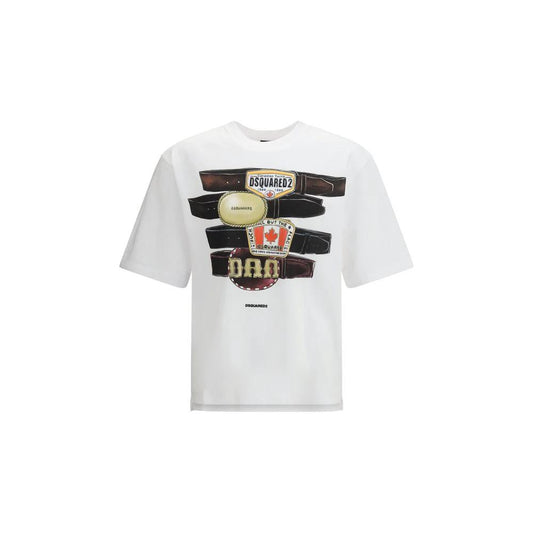 Dsquared² Weißes Baumwoll-T-Shirt by Dsquared²