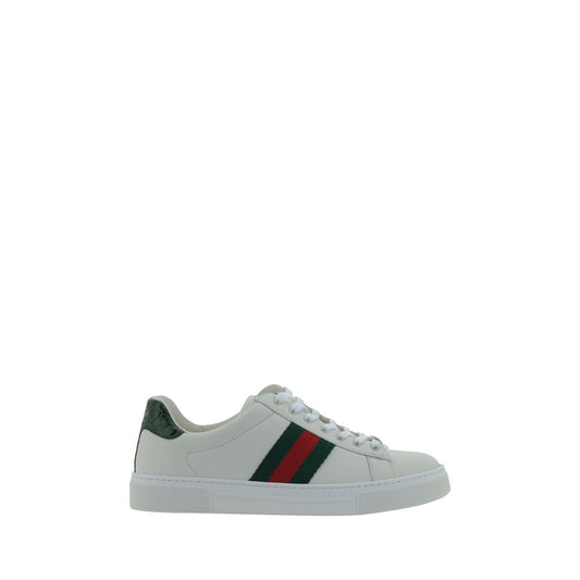 Gucci Weiße Low-Top-Sneaker aus Kalbsleder Bos Taurus by Gucci