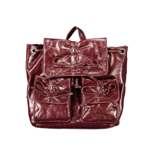 Desigual Burgunderfarbener Rucksack aus Polyurethan für Damen by Desigual
