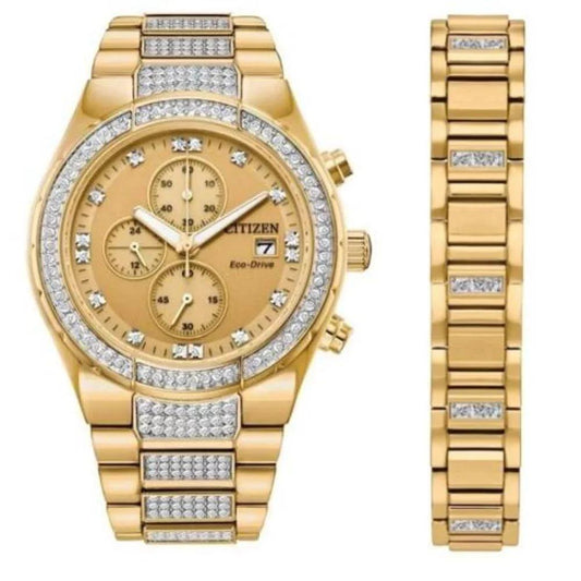 Citizen Armbanduhr aus Edelstahl in Gold by Citizen