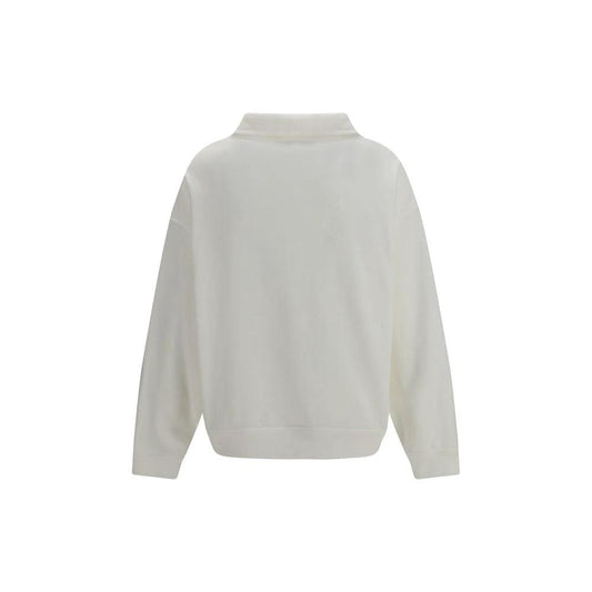 Brunello Cucinelli Weißes Baumwoll-Sweatshirt by Brunello Cucinelli
