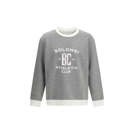 Brunello Cucinelli Cucinelli Graues Baumwoll-Sweatshirt by Brunello Cucinelli Cucinelli