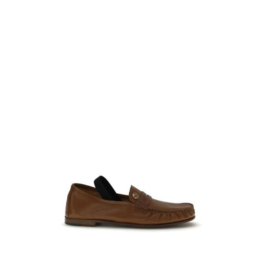 Versace Braune Lammleder-Loafer Ovis Aries Aries by Versace
