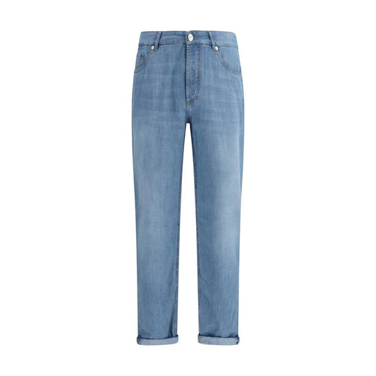 Brunello Cucinelli Cucinelli Blaue Jeans aus Baumwolle im Relaxed Fit by Brunello Cucinelli Cucinelli