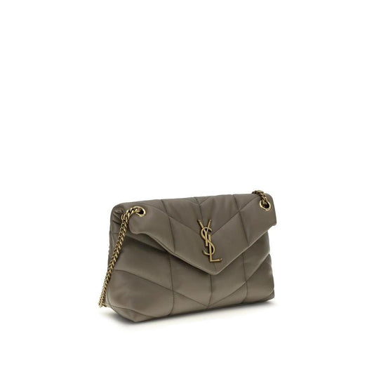 Saint Laurent Graue Lammleder-Schultertasche by Saint Laurent
