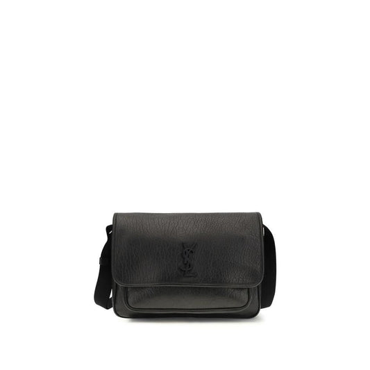 Saint Laurent Schwarzes Kalbsleder Bos Taurus Portemonnaie by Saint Laurent