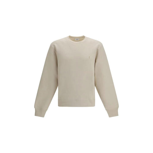 Saint Laurent Beige Cotton Sweatshirt by Saint Laurent
