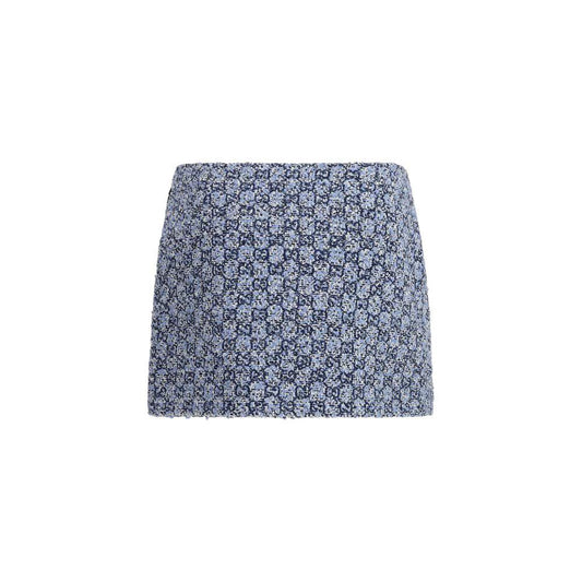 Gucci Blaue Baumwoll-Minirock by Gucci