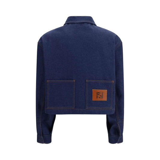 Fendi Blaue Jeansjacke aus Baumwolle by Fendi