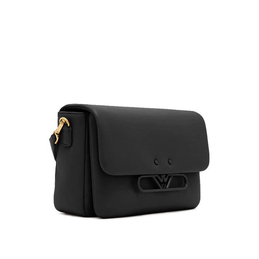 Emporio Armani Schwarze Umhängetasche aus Rindsleder by Emporio Armani