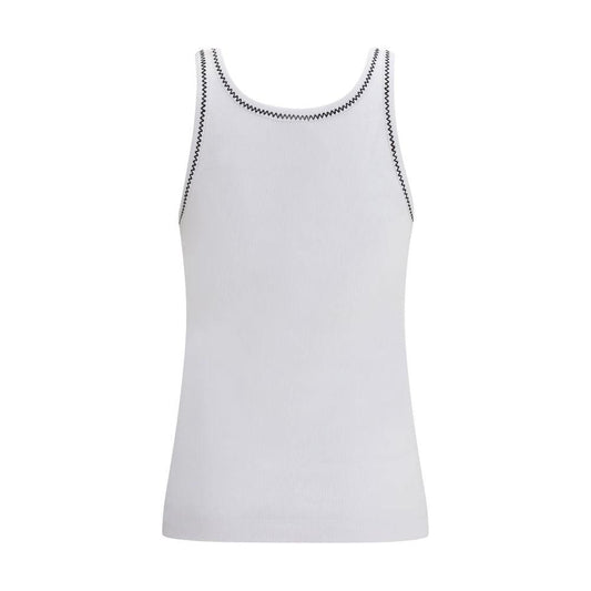 PINKO Weiße Baumwoll-Tanktops by PINKO