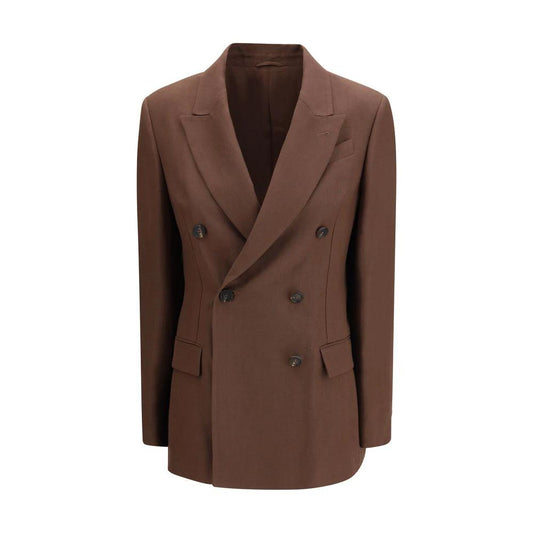 Brunello Cucinelli Cucinelli Brauner Leinenblazer by Brunello Cucinelli Cucinelli