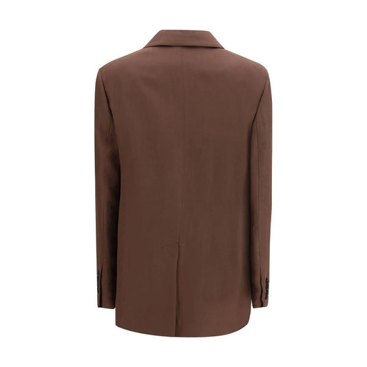 Brunello Cucinelli Brauner Leinenblazer by Brunello Cucinelli