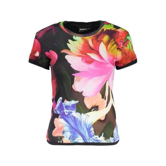 Desigual Schwarzes Baumwoll-T-Shirt für Damen by Desigual