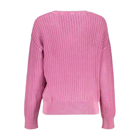 Desigual Pink Cotton Sweatshirt by Desigual