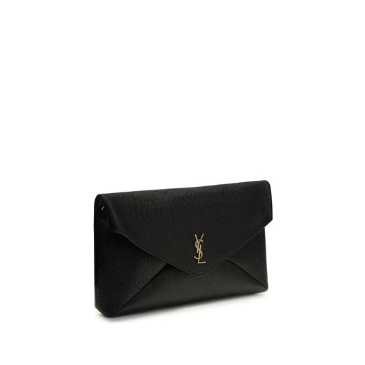 Saint Laurent Schwarze Lammleder Schultertasche Ovis Aries Aries by Saint Laurent