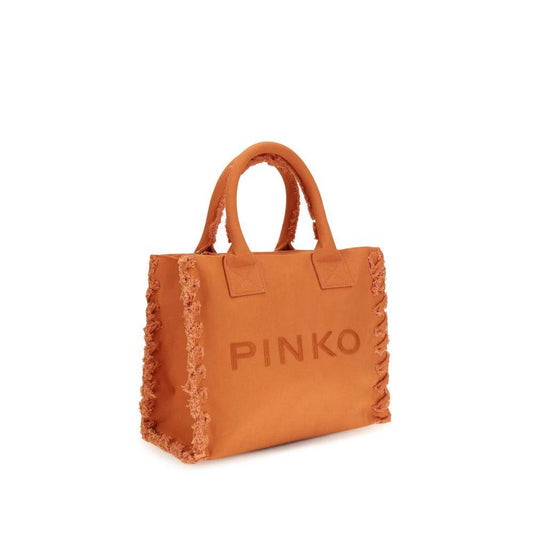 PINKO Orange Cotton Shoulder Bag by PINKO