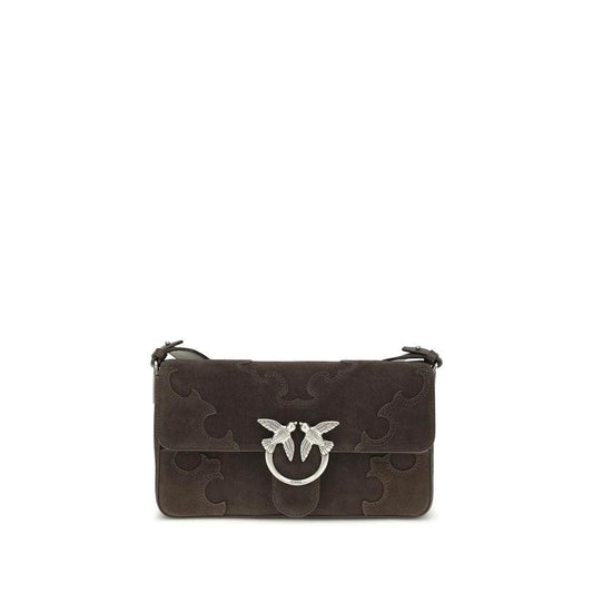 PINKO Braune Kalbsleder Bos Taurus Schultertasche by PINKO