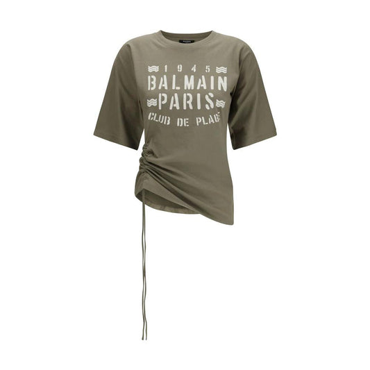 Balmain Bicolor Cotton T-Shirt by Balmain