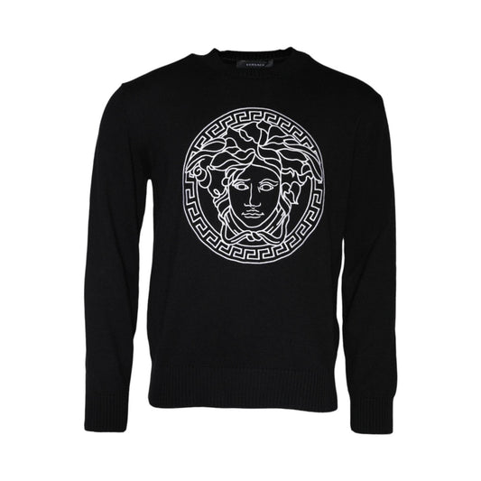 Versace Medusa Oversize Strickpullover Schwarz | ELORÉ by Versace
