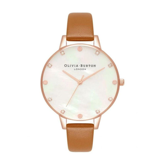 Olivia Burton Demi Uhr Roségold Braun Leder | ELORÉ by Olivia Burton
