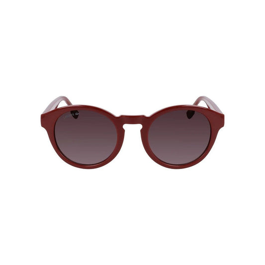 Lacoste Sonnenbrille Rot Glänzend Transparent Dunkel | ELORÉ by Lacoste