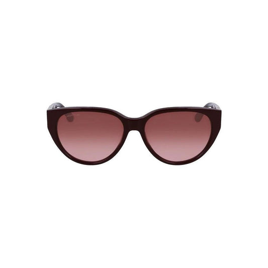 Lacoste Sonnenbrille Dunkelbraun Bordeauxrot Verlauf | ELORÉ by Lacoste