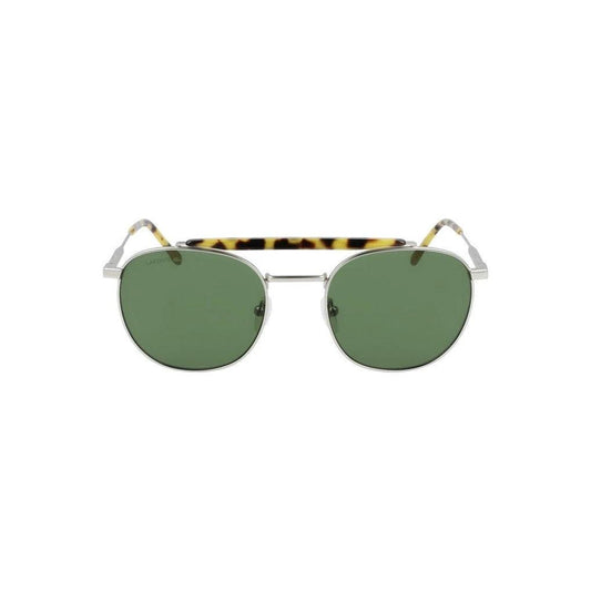 Lacoste Sonnenbrille Silber Metallrahmen Gläser Grün | ELORÉ by Lacoste