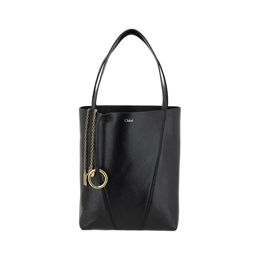Chloé Schwarze Kalbshaut Bos Taurus Schultertasche by Chloé