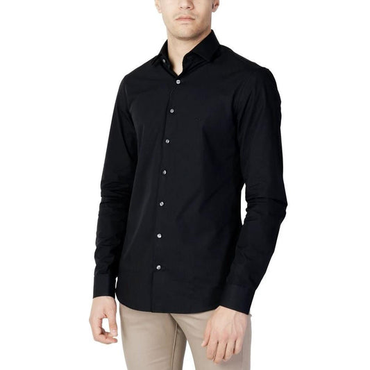 Calvin Klein Hemd Slim Poplin Stretch Schwarz | ELORÉ by Calvin Klein