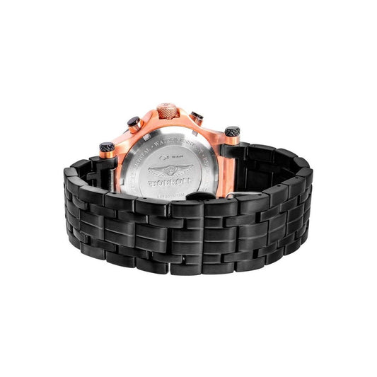 Bobroff Armbanduhr Chronograph Stahl Schwarz | ELORÉ by Bobroff
