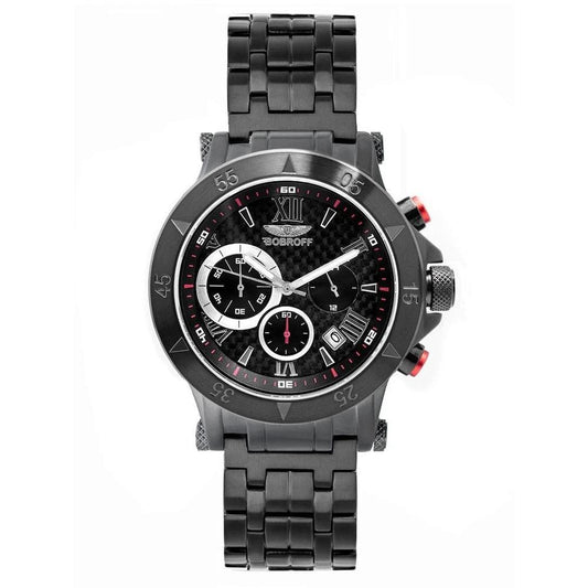 Bobroff Armbanduhr Chronograph Automatik Schwarz | ELORÉ by Bobroff