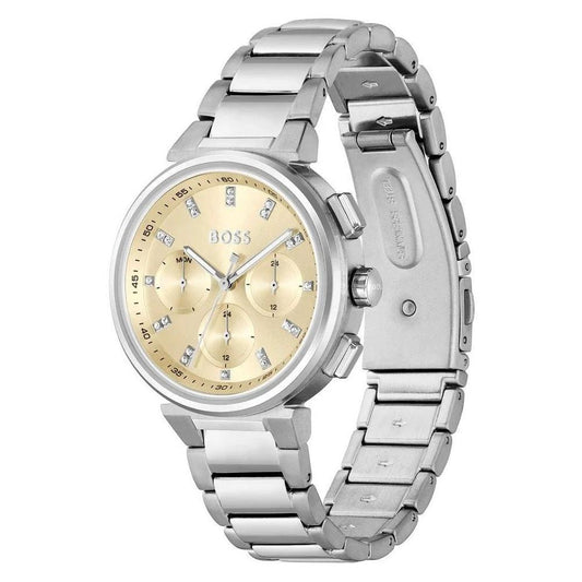 Hugo Boss Chronograph Armbanduhr Diamanten Silber | ELORÉ by Hugo Boss