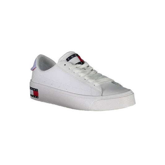 Tommy Hilfiger Leder Plattform Sneaker Weiß | ELORÉ by Tommy Hilfiger
