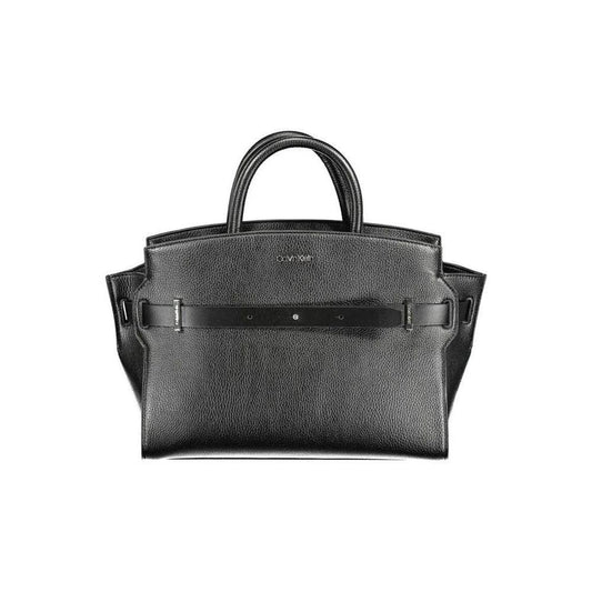 Luxus Leder Kollektionwerk Handtasche Schwarz | ELORÉ by Calvin Klein
