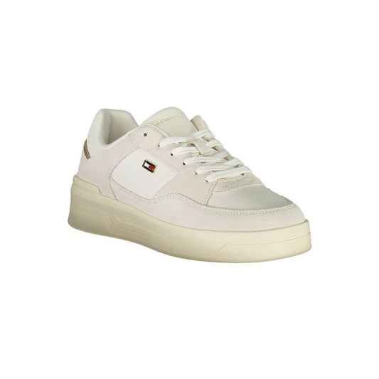 Tommy Hilfiger Flag Court Sneaker Weiß Creme | ELORÉ by Tommy Hilfiger