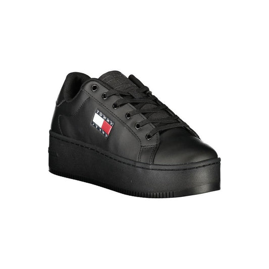 Tommy Jeans Plateau Sneaker Schwarz Glänzend | ELORÉ by Tommy Hilfiger