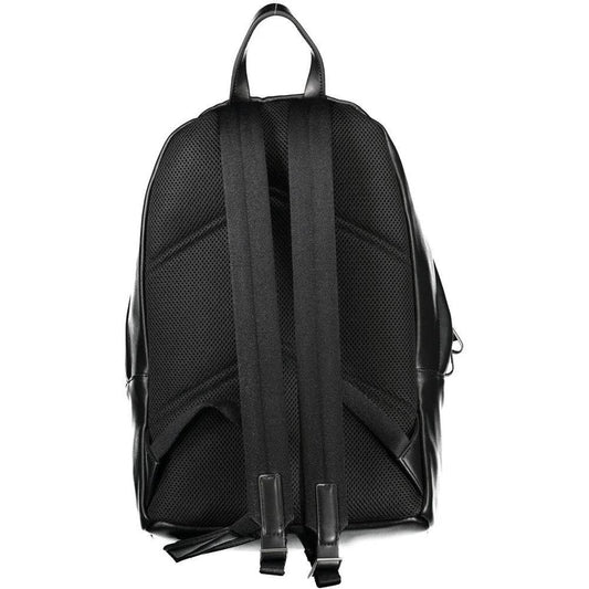 Unbekannt Rucksack Lederoptik Schwarz Mit Laptopfach | ELORÉ by Calvin Klein
