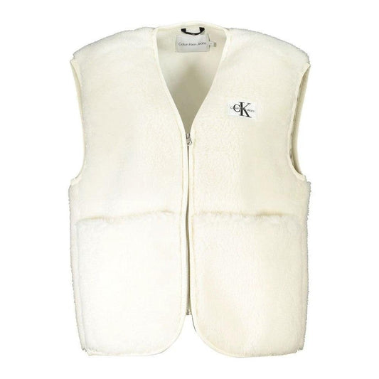 Calvin Klein Jeans Fleece Weste Weiß | ELORÉ by Calvin Klein