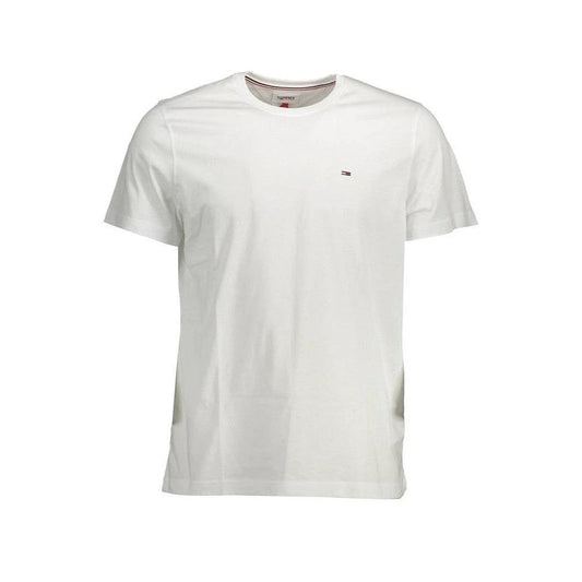 Tommy Hilfiger Flag Embroidery T Shirt Weiß | ELORÉ by Tommy Hilfiger