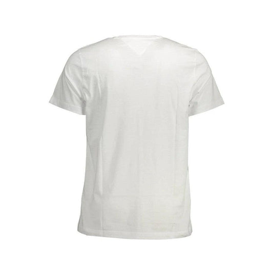 Tommy Hilfiger Flag Embroidery T Shirt Weiß | ELORÉ by Tommy Hilfiger